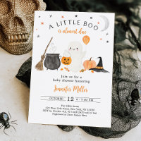 Little Boo Ghost Pumpkin Halloween Baby Shower