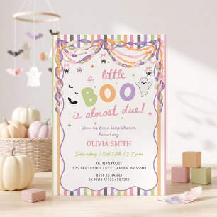 Little Boo Girl Baby Shower Invitation