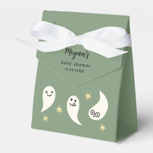 Little Boo Green Baby Shower Favor Boxes