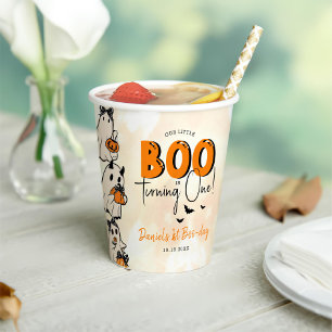 Little Boo Halloween 1st Birthday Paper Cups