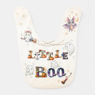 Little Boo Halloween Baby Bib – Cute Ghost Spooky