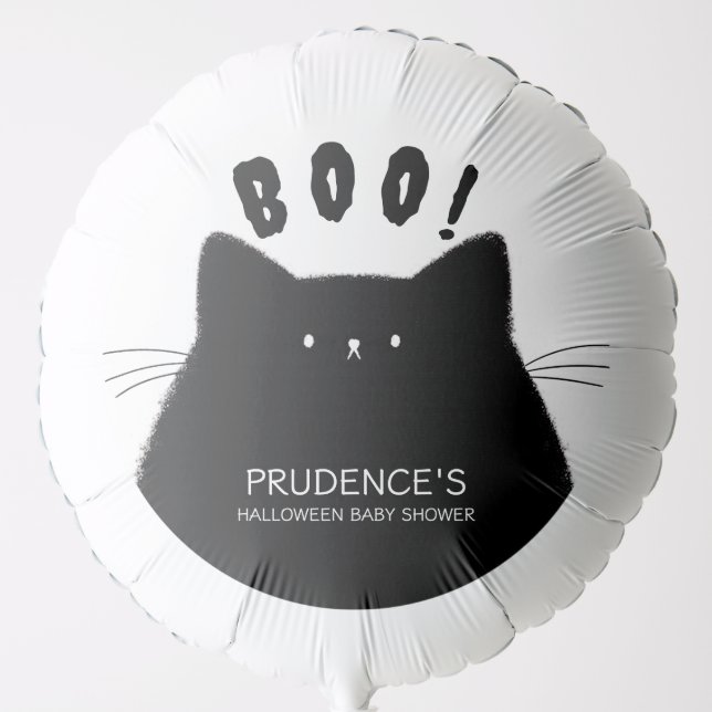 Little Boo Halloween Baby Shower Balloon (Front)