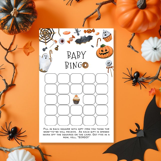 Little Boo Halloween Baby Shower Bingo Game (Creator Uploaded)