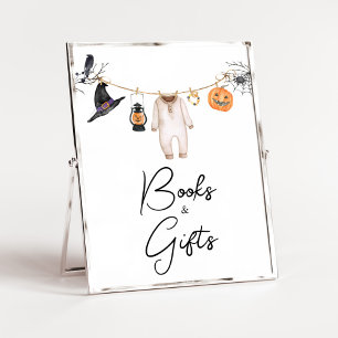 Little Boo Halloween Baby Shower Books and Gifts Poster