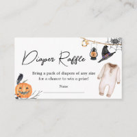 Little Boo Halloween Baby Shower Diaper Raffle