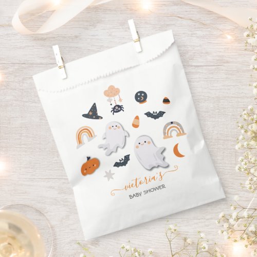 Little Boo Halloween Baby Shower Favor Bag