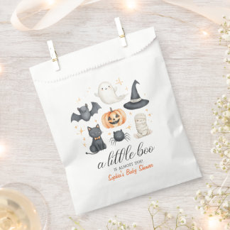 Little Boo Halloween Baby Shower Favor Bag Cute