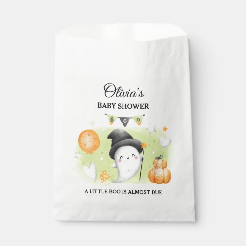 Little Boo Halloween Baby Shower Favor Bags