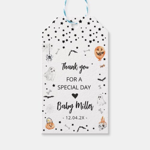 Little Boo Halloween Baby Shower favor tag