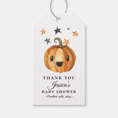 Little Boo Halloween Baby Shower Favor Tag - Little Boo Halloween Baby Shower Favor Tag