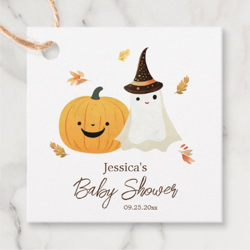 Little Boo Halloween Baby Shower  Favor Tags