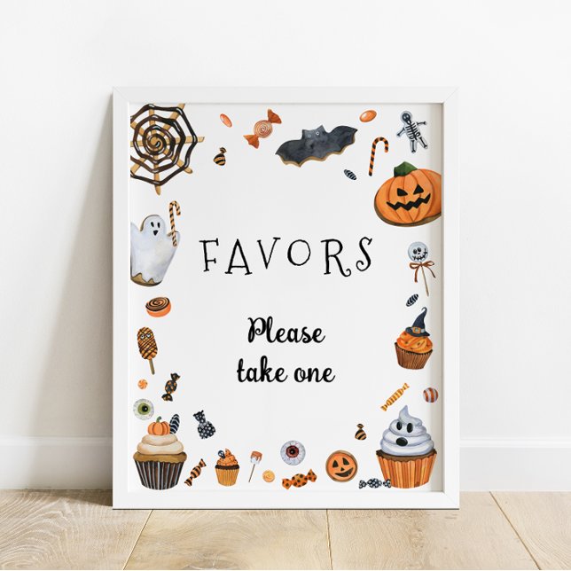Little Boo Halloween Baby Shower Favors Poster (Creator Uploaded)