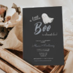 Little Boo Halloween Baby Shower | Invitation<br><div class="desc">A little boo is almost due! Celebrate the autumn birth of your little boo in style with this fully customizable,  unique halloween baby shower collection. This design features a watercolor ghost,  with an adorable backside spread to match the main elements.</div>