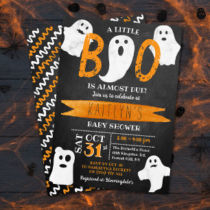 Little Boo! Halloween Baby Shower Invitation
