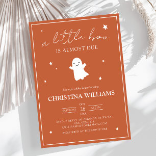 Little Boo Halloween Baby Shower Invitation