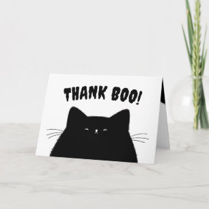 Little Boo Halloween Baby Shower Letterpress Thank You Card