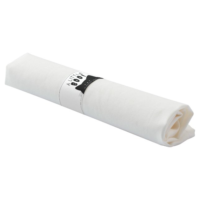 Little Boo Halloween Baby Shower Napkin Bands (Angled)