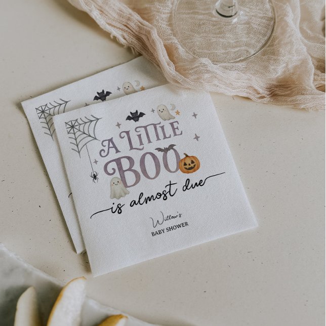 Little Boo Halloween Baby Shower  Napkins (Creator Uploaded)