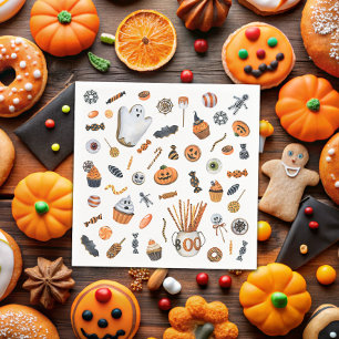 Little Boo Halloween Baby Shower Napkins