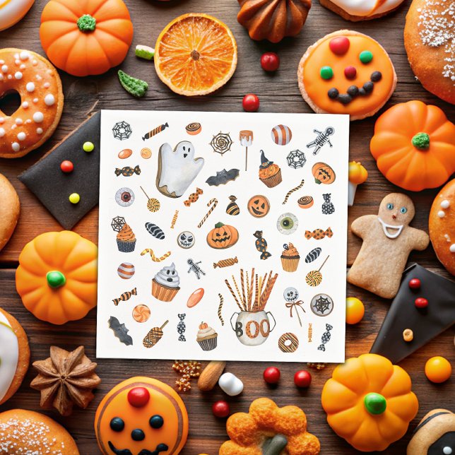 Little Boo Halloween Baby Shower Napkins (Creator Uploaded)