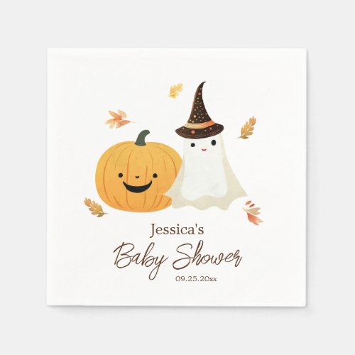 Little Boo Halloween Baby Shower  Napkins