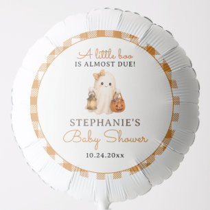 Little Boo Halloween Baby Shower Personalized Balloon