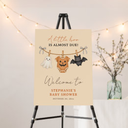 Little Boo Halloween Baby Shower Personalized Foam Board