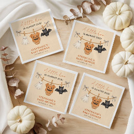 Little Boo Halloween Baby Shower Personalized Napkins