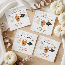 Little Boo Halloween Baby Shower Personalized Napkins