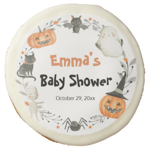 Little Boo Halloween Baby Shower Sugar Cookies
