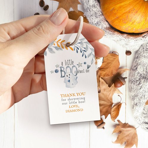 Little Boo Halloween Baby Shower Thank You Gift Tags