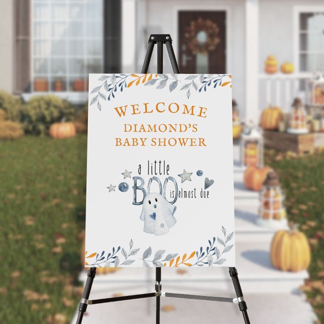 Little Boo Halloween Baby Shower Welcome Easel Foam Board (Creator Uploaded)