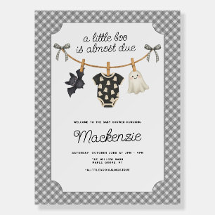 Little Boo Halloween Baby Shower Welcome Sign