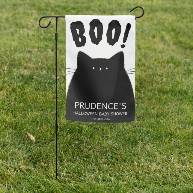 Little Boo Halloween Baby Shower Welcome Sign (In SItu)