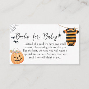Little Boo Halloween Clothesline Books for Baby Enclosure Card