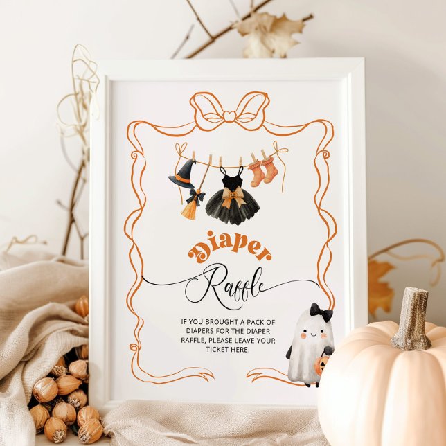 Little Boo halloween Clothesline Diaper raffle Poster (Creator Uploaded)
