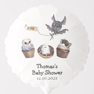 Little Boo Halloween cupcake Baby Shower Balloon