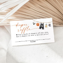 Little Boo Halloween Diaper Raffle Card
