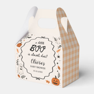 Little Boo Halloween Ghost Baby Shower Favor Boxes