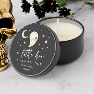 Little Boo Halloween Ghost Baby Shower Mini Candle Favors