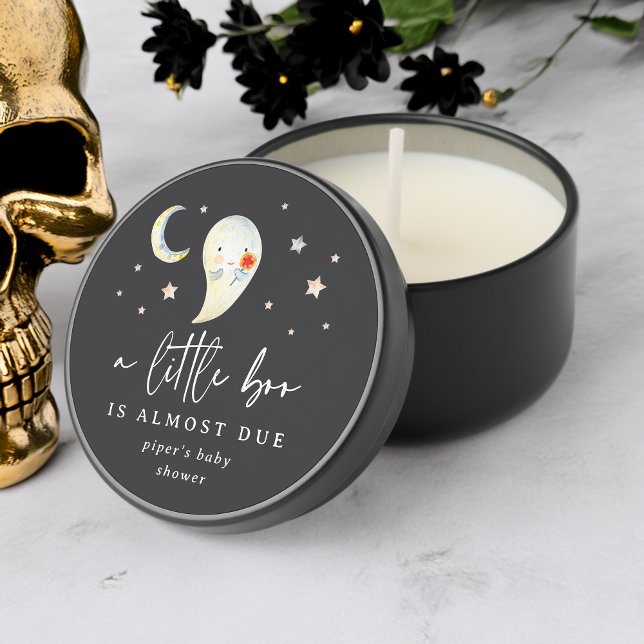 Little Boo Halloween Ghost Baby Shower Mini Candle Favors (Creator Uploaded)