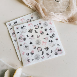 Little Boo Halloween Girl Baby Shower Napkins