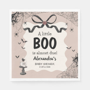 Little Boo Halloween Gothic Baby Shower Napkins