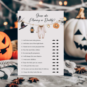 Little Boo Halloween Guess who Mommy or Daddy Game