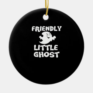 Little Boo Halloween Print  Ceramic Ornament