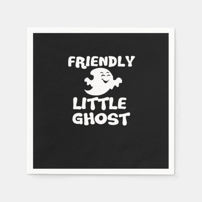 Little Boo Halloween Print  Napkins (Front)