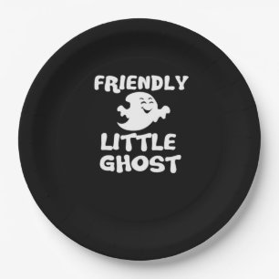 Little Boo Halloween Print Paper Plates