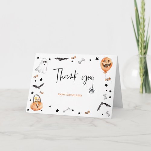 Little Boo Halloween Thank you Card