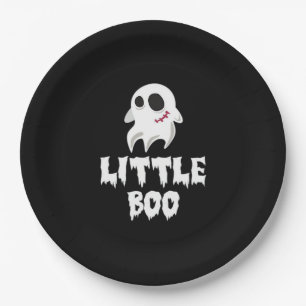 Little Boo In Halloween Cool Graphic Paper Plates