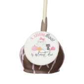 Little Boo is almost due baby shower Cake Pops (Front)